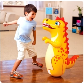 Children Adult Tumbler Boxing Inflatable Standing Punching Bag Boys Dinosaur Sport Toys Kids Activity Outdoors Game Gift