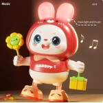 Children Cute Rabbit Electronic Toy Pet With Music Light Animal Game Frog Walking Dance Moving Kid Toys 3 Year Gifts