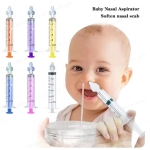 Baby Care Nasal Aspirator Professional Syringe Rhinitis Irrigator Infant Nose Clean Rinsing Device Reusable Silicone Suction Tip